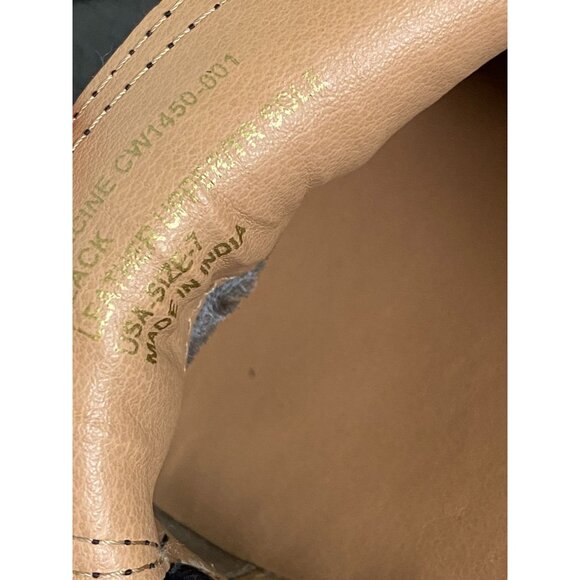 Crevo Francine Black Leather Chunky Loafers Womens 7 Lug Sole Academia Platform - Picture 13 of 16